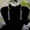 2.7 CT Round Brilliant Cut Lab Grown Diamond Two Sets of Dangle Diamond Earring