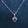 Halo of Grace Blue Lab Grown Diamond Only Pendant Without Chain