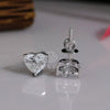 1.60 ct Each E VVS2 Heart Lab Grown Diamond Earring