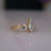 Kite Cut Lab Grown Diamond Three Stone Ring in 14K Gold | Minimal  Engagement Ring