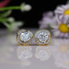1.04 ct Each E VVS1 IGI Round Shape Solitaire Lab Grown Diamond Earring