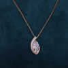 Marquise Cut Lab Diamond Pendant With Chain