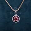 Blush Radiance Halo Lab Grown Diamond Only Pendant