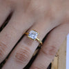 2 ct Solitaire Cushion Cut Lab Grown Diamond Ring