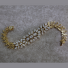 Floral Vine Lab Grown Diamond Bracelet in 18kt Gold – Elegant Marquise and Pear Cut Design