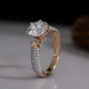 1.5 Carat Solitaire Lab Grown Diamond Ring in Rose Gold
