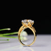 6.05 Carat Round Shape Lab Grown Engagement Diamond Ring