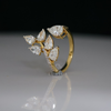 Beautiful Lab Created Diamond Engagement Ring In 18k Yellow Gold