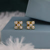 Round Cut Lab Grown Diamond Earring Close Setting Diamond Studs Earring