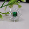 Emerald Lab Create Engagement Diamond Ring