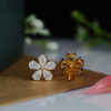 Flower Diamond Earring, Lab Made Diamond Earring