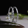 Hoop Long Circle Lab Diamond Earring
