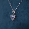 Halo of Grace Blue Lab Grown Diamond Only Pendant Without Chain