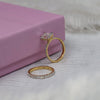 Emerald Cut Lab Grown Diamond Half Eternity Wedding Band