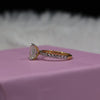 Emerald Cut Lab Grown Diamond Half Eternity Wedding Band