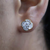 1.04 ct Each E VVS1 IGI Round Shape Solitaire Lab Grown Diamond Earring