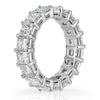 20 pointer Princess Cut Lab Grown Diamond Eternity Band - 18k White Gold