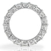 20 pointer Princess Cut Lab Grown Diamond Eternity Band - 18k White Gold