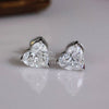 1.60 ct Each E VVS2 Heart Lab Grown Diamond Earring