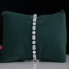 Emerald and Round Cut Lab Grown Diamond Tennis Bracelet