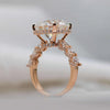 IGI Certificate Round Brilliant Cut Lab Grown Diamond Engagement Ring With Hidden Halo