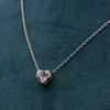 2.0 Carat Heart Shape Lab Grown Diamond Solitaire Pendant