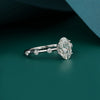 Oval Shape Solitaire Lab Grown Diamond Ring - 18kt Gold