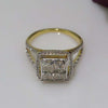 Princess Cut lab Grown Diamond Invisible Setting Wedding Engagement Ring