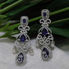 3.48 CT Round Pear and Baguette Shape Lab Grown Diamond Long Drop Earrings