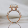 IGI Certificate Round Brilliant Cut Lab Grown Diamond Engagement Ring With Hidden Halo