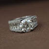 Invisible Setting Lab Grown Diamond Engagement Ring