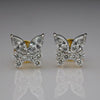 Unique Butterfly Design Earring Marquise and Round Shape Lab Grown Diamond Earring