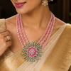 Glamorous Onex Beads Long Set Lab Created Diamond Necklace