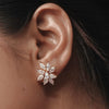 Floral Radiance Lab Grown Diamond Earrings