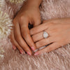 Enchanting Cushion-Cut Lab Grown Diamond Ring
