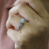 Dazzle with Elegance of Stunning Three-Band CVD Diamond Engagement Ring