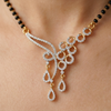 2.6 CT Round Brilliant Cut Lab Grown Diamond MangalSutra