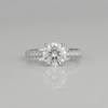 1.22 carat Solitaire Lab Grown Diamond Ring With Pave Setting