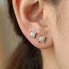 0.90 carat Each Italian Style Lab Made Diamond Earstud