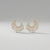 1.2 CT Round Brilliant Cut Lab Grown Twisted Diamond Hoop Earring