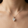1.80 carat E VVS2 IGI Certified Heart Diamond Pendant With Chain