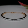 Modern Round Cut Lab-Grown Diamond Chain Bracelet in 18K Rose Gold