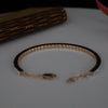 Modern Round Cut Lab-Grown Diamond Chain Bracelet in 18K Rose Gold