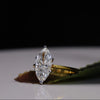 Marquise Cut Lab Grown Diamond Ring in 18K Gold – Elegant Solitaire Engagement Ring