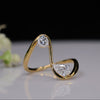 Toi Et Moi Lab Grown Diamond Ring – Pear & Round 18K Yellow Gold  Ring
