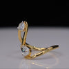 Toi Et Moi Lab Grown Diamond Ring – Pear & Round 18K Yellow Gold  Ring