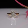 5.0CT Radiant Cut Lab Grown Diamond Ring in 18K Gold – Elegant Solitaire Engagement Ring