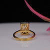 5.0CT Radiant Cut Lab Grown Diamond Ring in 18K Gold – Elegant Solitaire Engagement Ring
