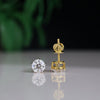 1.15 Carat Each Unique Round Design Lab Made Diamond Women's Studs