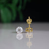 1.15 Carat Each Unique Round Design Lab Made Diamond Women's Studs